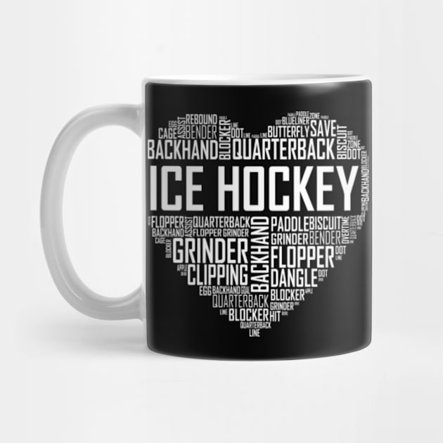 Love Ice Hockey Heart by LetsBeginDesigns